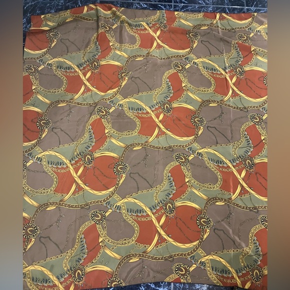 Hermes designer brand square neck wrap shawl silk scarf full wrap made in Italy - Picture 3 of 16